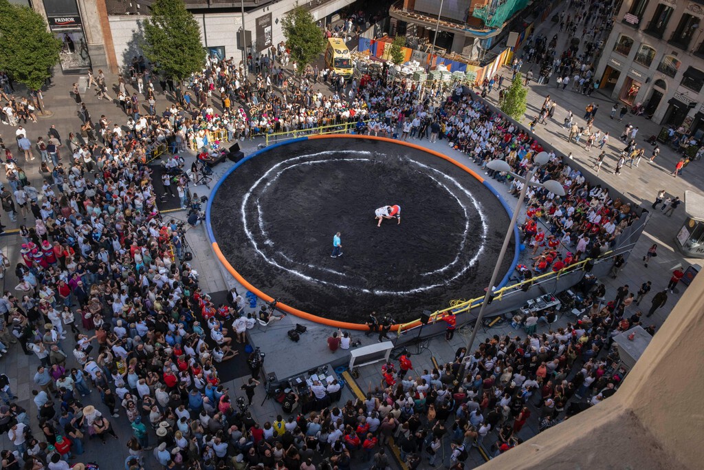 En Madrid hay 24 toneladas de arena volcánica canaria dando tumbos. Así que se convertirán en un «jardín seco»