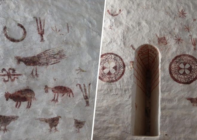Los muros de una iglesia medieval de Álava ocultaban figuras de jabalíes, pavos y discos. Nadie sabe qué hacen ahí