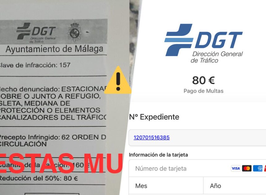 Parece una multa de tráfico legítima con un código QR. Pero detrás hay una página falsa y ciberdelincuentes al acecho